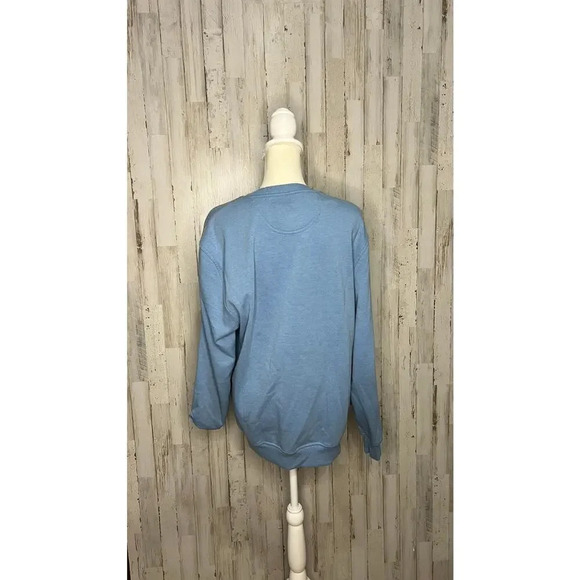 IZOD Men's Performance Stretch Fleece Sweatshirt Light Blue‎ Size Medium - Picture 3 of 5